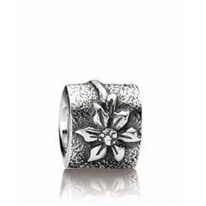 Retired Pandora Poinsettia Charm